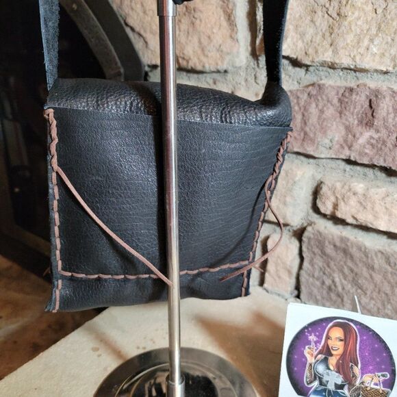 🔷️HOLD Genuine Bison Hide Crossbody Purse Bag Handmade by Native Americans BNA4 - Picture 4 of 10